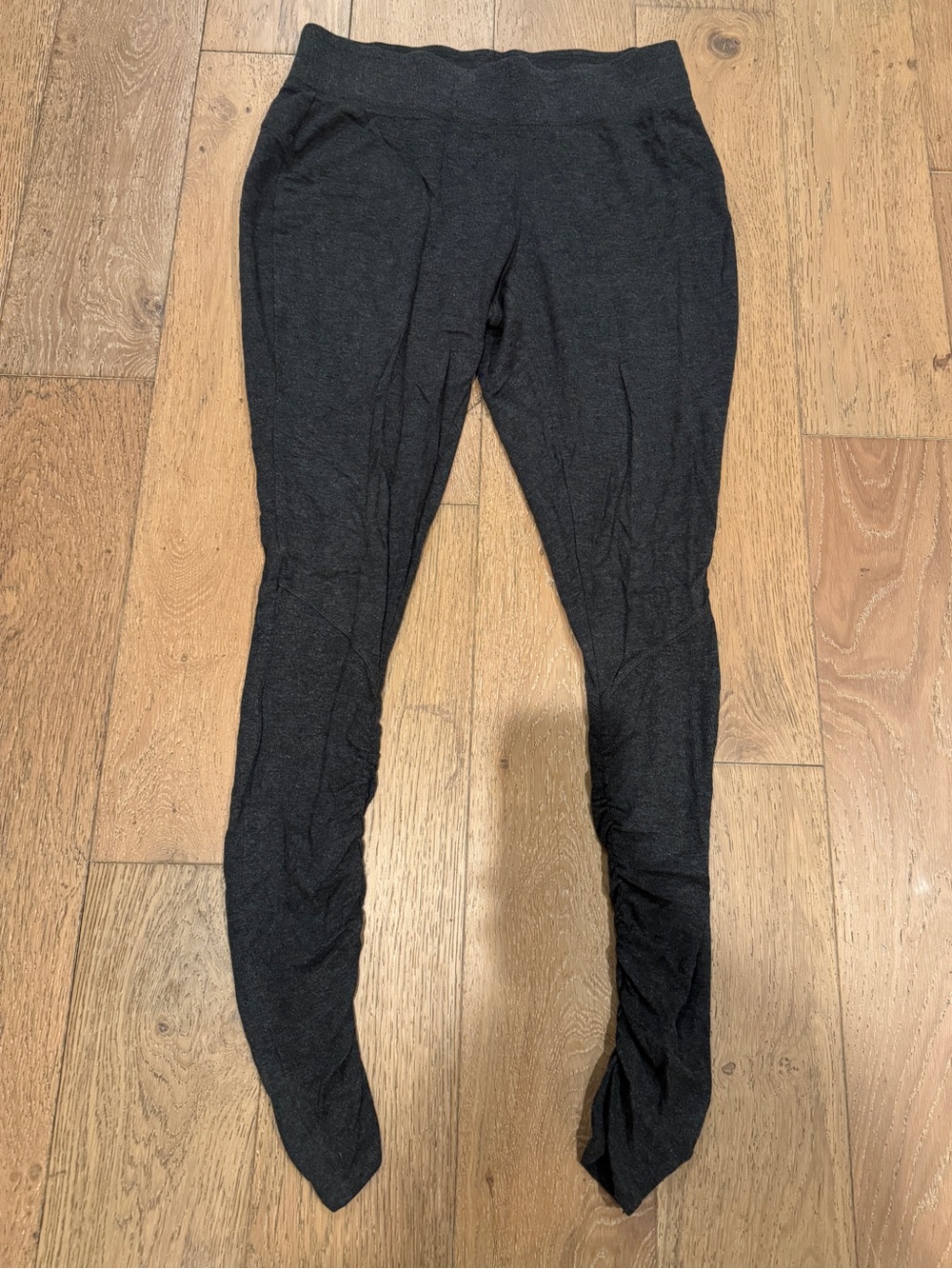 Gray Ruched Athleta Leggings